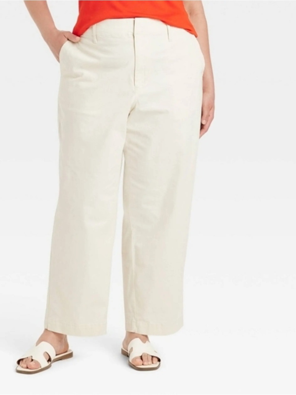 a new day Women's Straight Leg Pants in Cream